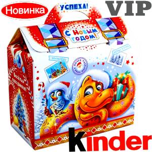 Сладкий подарок на Новый Год в жестяной упаковке весом 1200 грамм по цене 1762 руб в Тотьме
