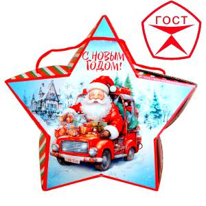 Детский подарок на Новый Год в жестяной упаковке весом 950 грамм по цене 1182 руб в Тотьме